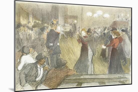 Local Dance, 1897-1899-Théophile Alexandre Steinlen-Mounted Giclee Print