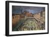 Local Festivities in Piazza Santo Spirito in Florence-null-Framed Giclee Print