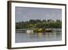 Local Fisherman in a Dugout Canoe in Jinja, Uganda, East Africa, Africa-Michael-Framed Photographic Print