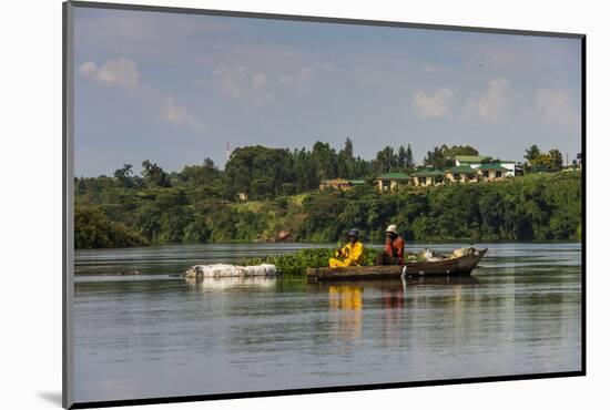 Local Fisherman in a Dugout Canoe in Jinja, Uganda, East Africa, Africa-Michael-Mounted Photographic Print