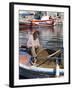 Local Fisherman, Ormos Marathokampos, Samos, Aegean Islands, Greece-Stuart Black-Framed Photographic Print