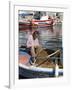 Local Fisherman, Ormos Marathokampos, Samos, Aegean Islands, Greece-Stuart Black-Framed Photographic Print