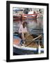 Local Fisherman, Ormos Marathokampos, Samos, Aegean Islands, Greece-Stuart Black-Framed Photographic Print