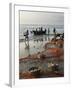 Local Fishermen Landing Catch, Benaulim, Goa, India, Asia-Stuart Black-Framed Photographic Print