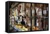 Local Food Stall Selling Salamies and Cheese Near Tafi Del Valle-Yadid Levy-Framed Stretched Canvas