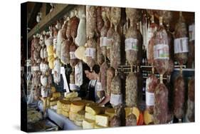 Local Food Stall Selling Salamies and Cheese Near Tafi Del Valle-Yadid Levy-Stretched Canvas