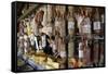 Local Food Stall Selling Salamies and Cheese Near Tafi Del Valle-Yadid Levy-Framed Stretched Canvas