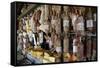 Local Food Stall Selling Salamies and Cheese Near Tafi Del Valle-Yadid Levy-Framed Stretched Canvas