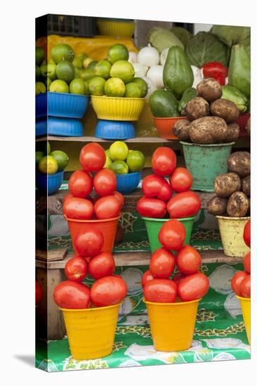 Local Fruit and Vegetables at a Market in San Juan Chamula, Mexico-Michel Benoy Westmorland-Stretched Canvas