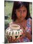 Local Girl with Pottery, Panama-Bill Bachmann-Mounted Premium Photographic Print