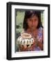 Local Girl with Pottery, Panama-Bill Bachmann-Framed Premium Photographic Print