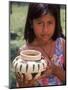 Local Girl with Pottery, Panama-Bill Bachmann-Mounted Premium Photographic Print