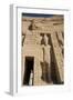 Local Man at Temple Entrance, Ramses Ii Statue on Right, Hathor Temple of Queen Nefertari-Richard Maschmeyer-Framed Photographic Print