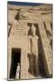 Local Man at Temple Entrance, Ramses Ii Statue on Right, Hathor Temple of Queen Nefertari-Richard Maschmeyer-Mounted Photographic Print