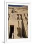 Local Man at Temple Entrance, Ramses Ii Statue on Right, Hathor Temple of Queen Nefertari-Richard Maschmeyer-Framed Photographic Print