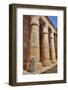 Local Man, Columns in the Great Hypostyle Hall, Karnak Temple-Richard Maschmeyer-Framed Photographic Print