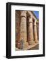 Local Man, Columns in the Great Hypostyle Hall, Karnak Temple-Richard Maschmeyer-Framed Photographic Print