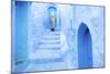 Local Man in the Blue Streets of the Medina, Chefchaouen, Morocco, North Africa, Africa-Jordan Banks-Mounted Photographic Print