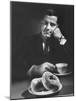 Local Man with Donuts and Coffee-Ralph Morse-Mounted Photographic Print