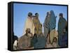 Local People, Debirichwa Village, Simien Mountains National Park, Ethiopia, Africa-David Poole-Framed Stretched Canvas