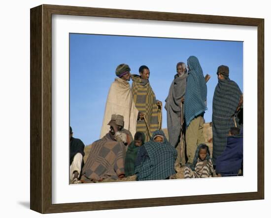 Local People, Debirichwa Village, Simien Mountains National Park, Ethiopia, Africa-David Poole-Framed Photographic Print