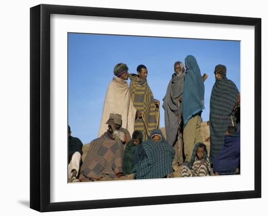 Local People, Debirichwa Village, Simien Mountains National Park, Ethiopia, Africa-David Poole-Framed Photographic Print