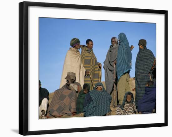 Local People, Debirichwa Village, Simien Mountains National Park, Ethiopia, Africa-David Poole-Framed Photographic Print