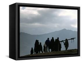 Local People, Debirichwa Village, Simien Mountains National Park, Ethiopia, Africa-David Poole-Framed Stretched Canvas