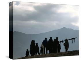 Local People, Debirichwa Village, Simien Mountains National Park, Ethiopia, Africa-David Poole-Stretched Canvas