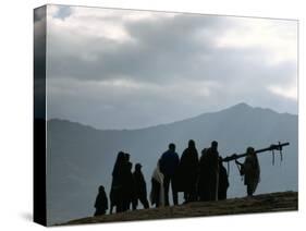 Local People, Debirichwa Village, Simien Mountains National Park, Ethiopia, Africa-David Poole-Stretched Canvas