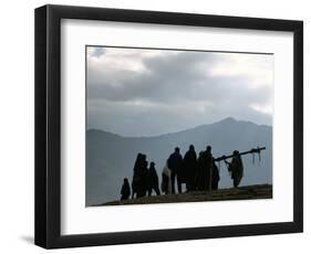 Local People, Debirichwa Village, Simien Mountains National Park, Ethiopia, Africa-David Poole-Framed Photographic Print