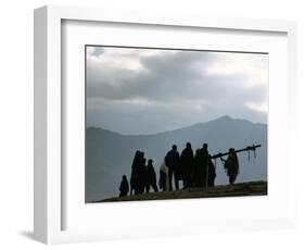 Local People, Debirichwa Village, Simien Mountains National Park, Ethiopia, Africa-David Poole-Framed Photographic Print