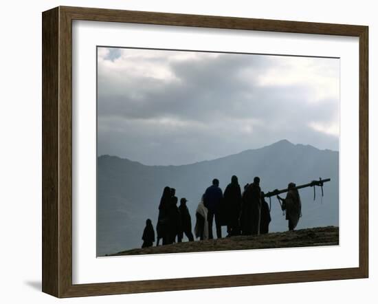 Local People, Debirichwa Village, Simien Mountains National Park, Ethiopia, Africa-David Poole-Framed Photographic Print