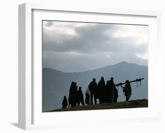 Local People, Debirichwa Village, Simien Mountains National Park, Ethiopia, Africa-David Poole-Framed Photographic Print