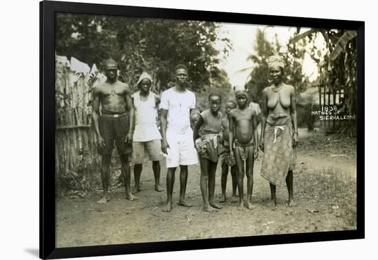 Local People, Sierra Leone, 20th Century-null-Framed Giclee Print