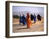 Local People Travel the Road Between Nouadhibou and Mouackchott, Mauritania-Jane Sweeney-Framed Photographic Print