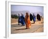 Local People Travel the Road Between Nouadhibou and Mouackchott, Mauritania-Jane Sweeney-Framed Photographic Print