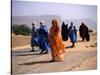 Local People Travel the Road Between Nouadhibou and Mouackchott, Mauritania-Jane Sweeney-Stretched Canvas