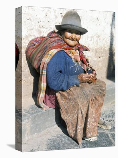 Local Resident, Cuzco, Peru, South America-Tony Waltham-Stretched Canvas