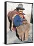 Local Resident, Cuzco, Peru, South America-Tony Waltham-Framed Stretched Canvas