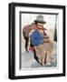 Local Resident, Cuzco, Peru, South America-Tony Waltham-Framed Premium Photographic Print