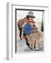 Local Resident, Cuzco, Peru, South America-Tony Waltham-Framed Premium Photographic Print