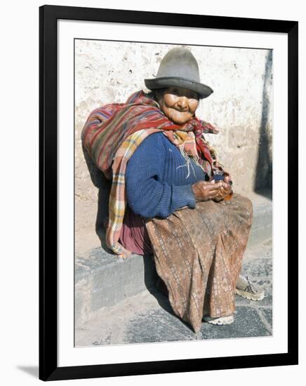 Local Resident, Cuzco, Peru, South America-Tony Waltham-Framed Photographic Print