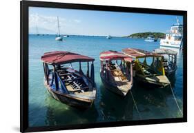Local tourist boats Labadie, Haiti, Caribbean, Central America-Michael Runkel-Framed Photographic Print