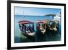 Local tourist boats Labadie, Haiti, Caribbean, Central America-Michael Runkel-Framed Photographic Print