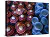 Locally Made Baskets and Ceramic Bowls for Sale in Najran Basket Souq, Najran, Asir, Saudi Arabia-Tony Wheeler-Stretched Canvas