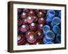 Locally Made Baskets and Ceramic Bowls for Sale in Najran Basket Souq, Najran, Asir, Saudi Arabia-Tony Wheeler-Framed Premium Photographic Print