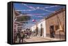 Locals Celebrating September 18 Independence Day Holiday with Bbq, Flags and Streamers, San Pedro-Kimberly Walker-Framed Stretched Canvas