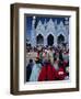 Locals Gathering Ata Church, Puno, Peru, South America-J P De Manne-Framed Photographic Print