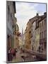 Locals on a Town Street-Eduard Gaertner-Mounted Giclee Print